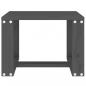Preview: Garten-Beistelltisch Grau 40x38x28,5 cm Massivholz Kiefer