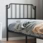 Preview: ARDEBO.de - Kopfteil Metall Schwarz 90 cm
