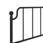Preview: Kopfteil Metall Schwarz 90 cm