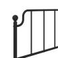 Preview: ARDEBO.de - Kopfteil Metall Schwarz 107 cm