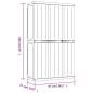 Preview: Gartenschrank Grau und Schwarz 97x37x165 cm PP