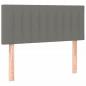 Preview: Boxspringbett mit Matratze & LED Dunkelgrau 90x190 cm Stoff