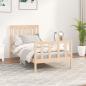 Preview: ARDEBO.de - Massivholzbett mit Kopfteil 100x200 cm Kiefer