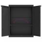 Preview: Gartenschrank Schwarz 65x37x85 cm PP