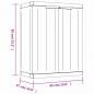 Preview: Gartenschrank Schwarz 65x37x85 cm PP