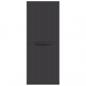 Preview: Gartenschrank Schwarz 65x37x165 cm PP