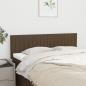 Preview: ARDEBO.de - Kopfteile 2 Stk. Dunkelbraun 72x5x78/88 cm Stoff