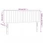 Preview: Kopfteile 2 Stk. Dunkelbraun 72x5x78/88 cm Stoff