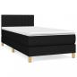 Preview: Boxspringbett mit Matratze Schwarz 80x200 cm Stoff