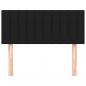 Preview: Kopfteil Schwarz 100x5x78/88 cm Stoff
