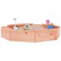 Preview: Sandkasten mit Sitzen Achteck Massivholz Douglasie