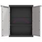 Preview: Gartenschrank Grau und Schwarz 65x37x85 cm PP