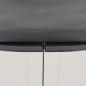 Preview: Gartenschrank Grau und Schwarz 65x37x85 cm PP