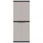 Preview: Gartenschrank Grau und Schwarz 65x37x165 cm PP