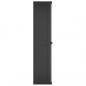 Preview: Gartenschrank Grau und Schwarz 65x37x165 cm PP