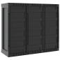 Preview: Gartenschrank Grau und Schwarz 97x37x85 cm PP