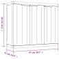 Preview: Gartenschrank Grau und Schwarz 97x37x85 cm PP