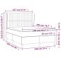 Preview: Boxspringbett mit Matratze Dunkelbraun 140x200 cm Stoff