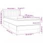 Preview: Boxspringbett mit Matratze Dunkelblau 90x190 cm Samt