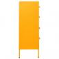 Preview: Kommode Senfgelb 80x35x101,5 cm Stahl  