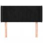 Preview: Kopfteil mit Ohren Schwarz 93x16x78/88 cm Samt