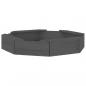 Preview: Sandkasten mit Sitzen Grau Achteck Massivholz Kiefer