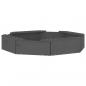 Preview: Sandkasten mit Sitzen Grau Achteck Massivholz Kiefer