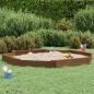 Preview: ARDEBO.de - Sandkasten mit Sitzen Honigbraun Achteck Massivholz Kiefer