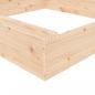 Preview: Sandkasten mit Sitzen Quadratisch Massivholz Kiefer