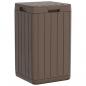 Preview: Outdoor-Mülltonne Braun 38x38x65 cm PP