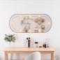 Preview: Wandspiegel mit LED-Leuchten 40x90 cm Glas Oval