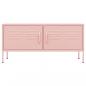 Preview: TV-Schrank Rosa 105x35x50 cm Stahl    