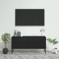Preview: ARDEBO.de - TV-Schrank Schwarz 105x35x50 cm Stahl    