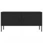 Preview: TV-Schrank Schwarz 105x35x50 cm Stahl    