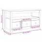 Preview: Couchtisch 102x49x55 cm Massivholz Kiefer