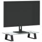 Preview: Monitorständer Schwarz 40x20x8 cm Hartglas und Metall