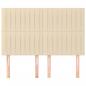 Preview: Kopfteile 4 Stk. Creme 72x5x78/88 cm Stoff