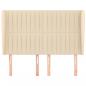 Preview: Kopfteil mit Ohren Creme 147x23x118/128 cm Stoff