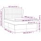 Preview: Boxspringbett mit Matratze Creme 140x200 cm Stoff