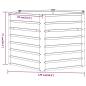Preview: Hochbeet Rostig 129x129x77 cm Cortenstahl
