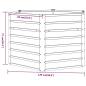 Preview: Hochbeet Rostig 129x129x77 cm Cortenstahl