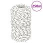 Preview: Bootsseil Geflochten Weiß 2 mmx250 m Polyester
