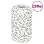 Preview: Bootsseil Geflochten Weiß 2 mmx250 m Polyester