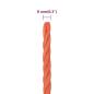 Preview: Arbeitsseil Orange 8 mm 50 m Polypropylen