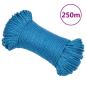 Preview: Arbeitsseil Blau 3 mm 250 m Polypropylen