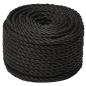 Preview: Arbeitsseil Schwarz 10 mm 50 m Polypropylen