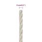 Preview: Arbeitsseil Weiß 8 mm 100 m Polypropylen