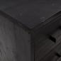 Preview: Kommode Schwarz 75x35x70 cm Massivholz Kiefer