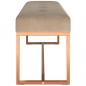 Preview: Sitzbank Beige 110x36x45 cm Samt