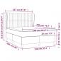 Preview: Boxspringbett mit Matratze Taupe 140x200 cm Stoff